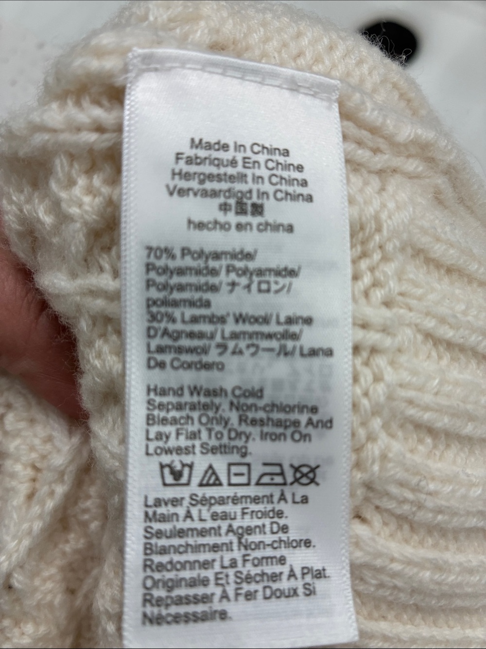 J. Crew Cream Cable Knit Gold-Button Cardigan - Picture 4 of 4